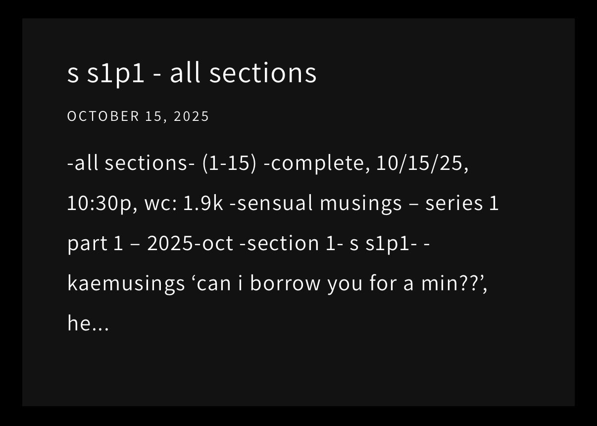 downloadable - mature - s s1p1 - sections 1-15