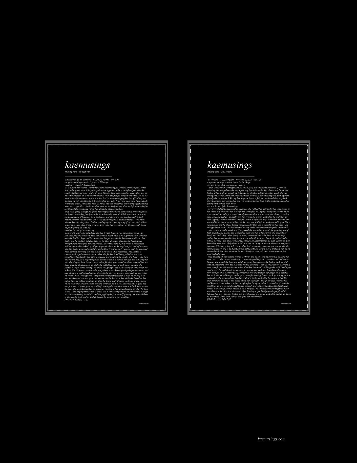 5x7 double-sided musing card - mature - su s3p1 - all sections (1-3)
